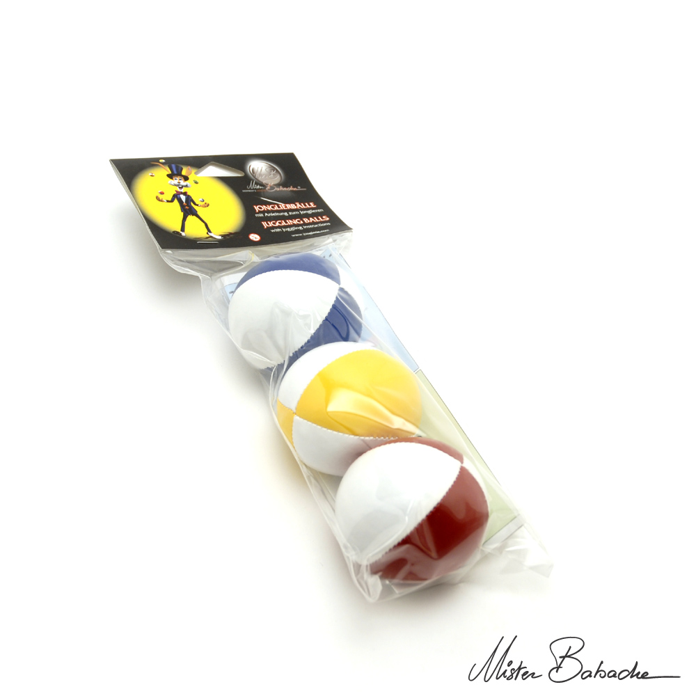 Kit 3 beanbags 130 g in plastic bag - 2 colours - 1/4pr-1/5pr-1/6pr